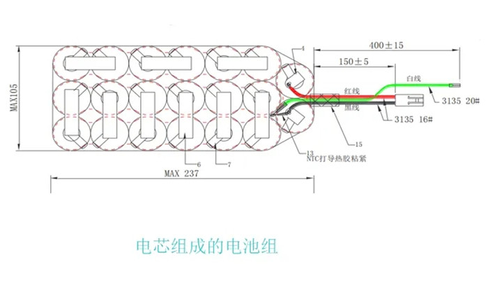礦用防爆鎳氫電池組結構圖 礦用防爆鎳氫電池組結構圖