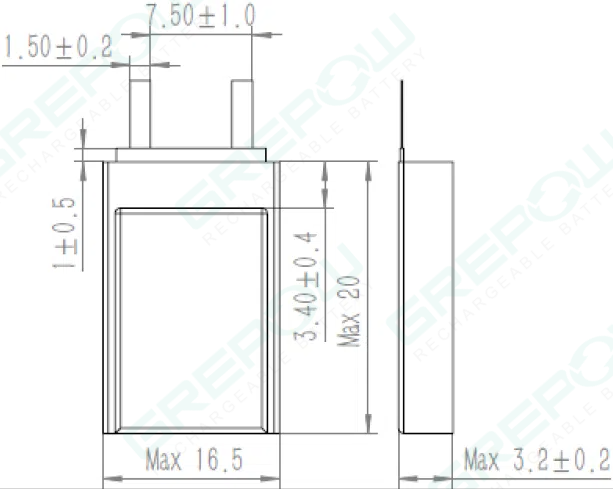 矩形電池產(chǎn)品結(jié)構(gòu)圖 矩形電池產(chǎn)品結(jié)構(gòu)圖