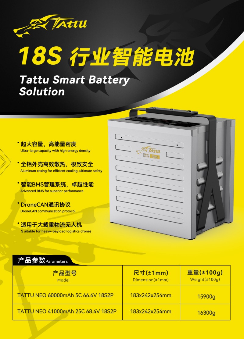 Tattu Neo 18S 工業(yè)智能電池 Tattu Neo 18S 工業(yè)智能電池